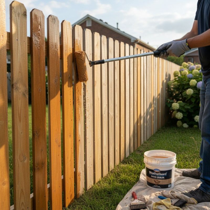 Cedar Fence Sealing in Alpharetta, GA