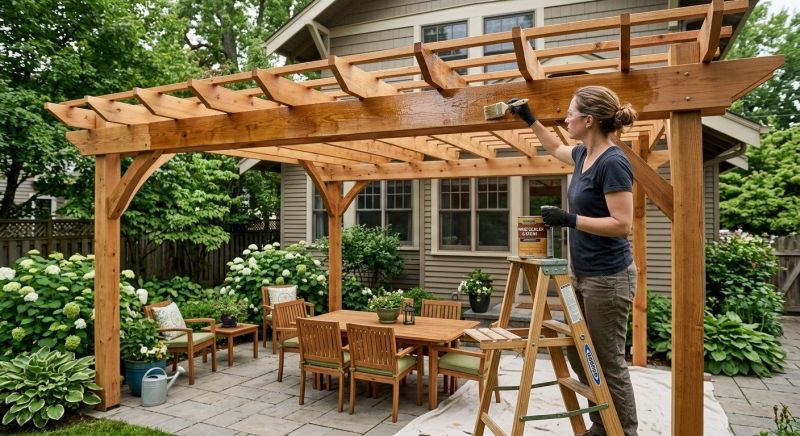 Gazebo Sealing in Puyallup, WA