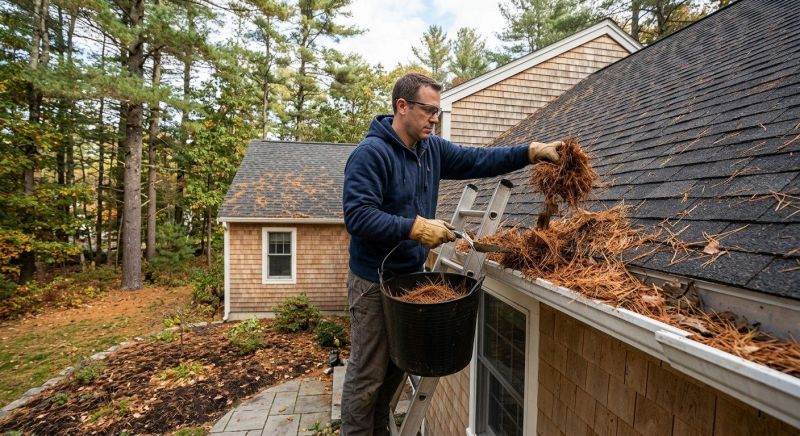 Gutter Pine Needle Removal in Frederick, MD