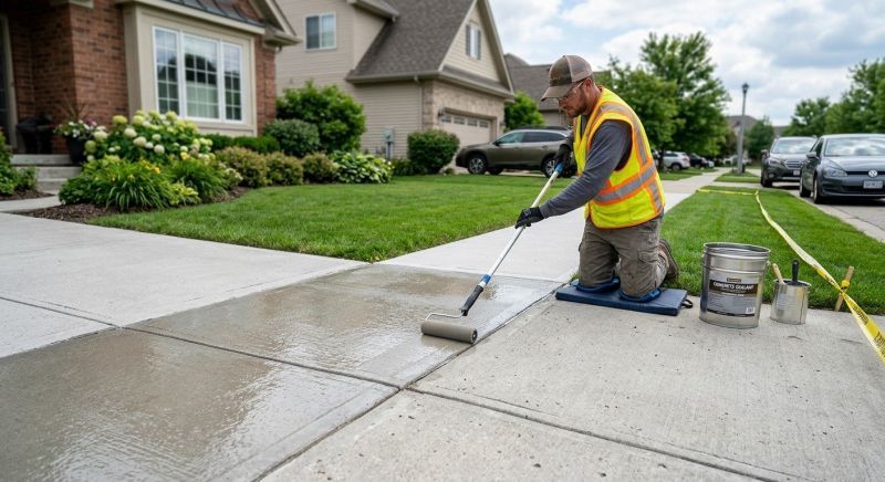 Sidewalk Concrete Sealing in Alpharetta, GA