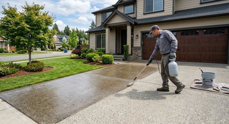 Concrete Driveway Sealing in Puyallup, WA