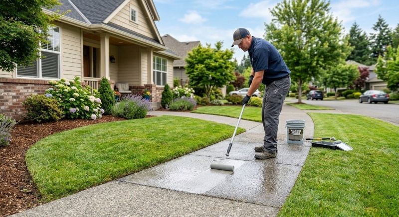 Concrete Walkway Sealing in Alpharetta, GA