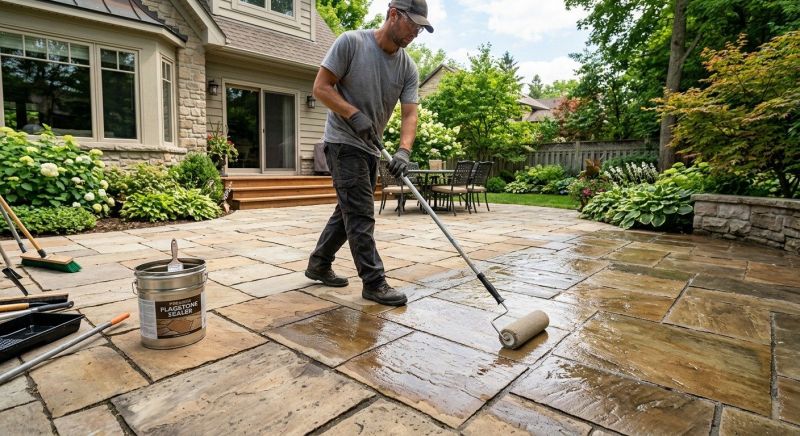 Flagstone Sealing in Redmond, WA