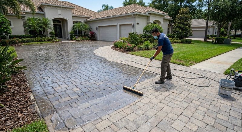Paver Driveway Sealing in Gig Harbor, WA