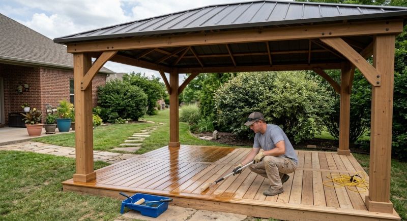 Pergola Sealing in Gig Harbor, WA