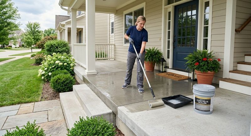 Porch Concrete Sealing in Puyallup, WA