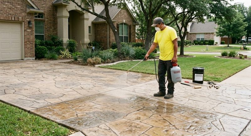 Stamped Concrete Sealing in Seattle, WA